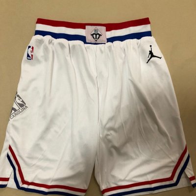 2019 all stars game shorts white heat pressed